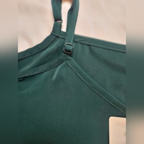 NWT Jouica Womens Green Short Sleeve Adjustable Strap Blouse Size Small - Picture 5 of 13